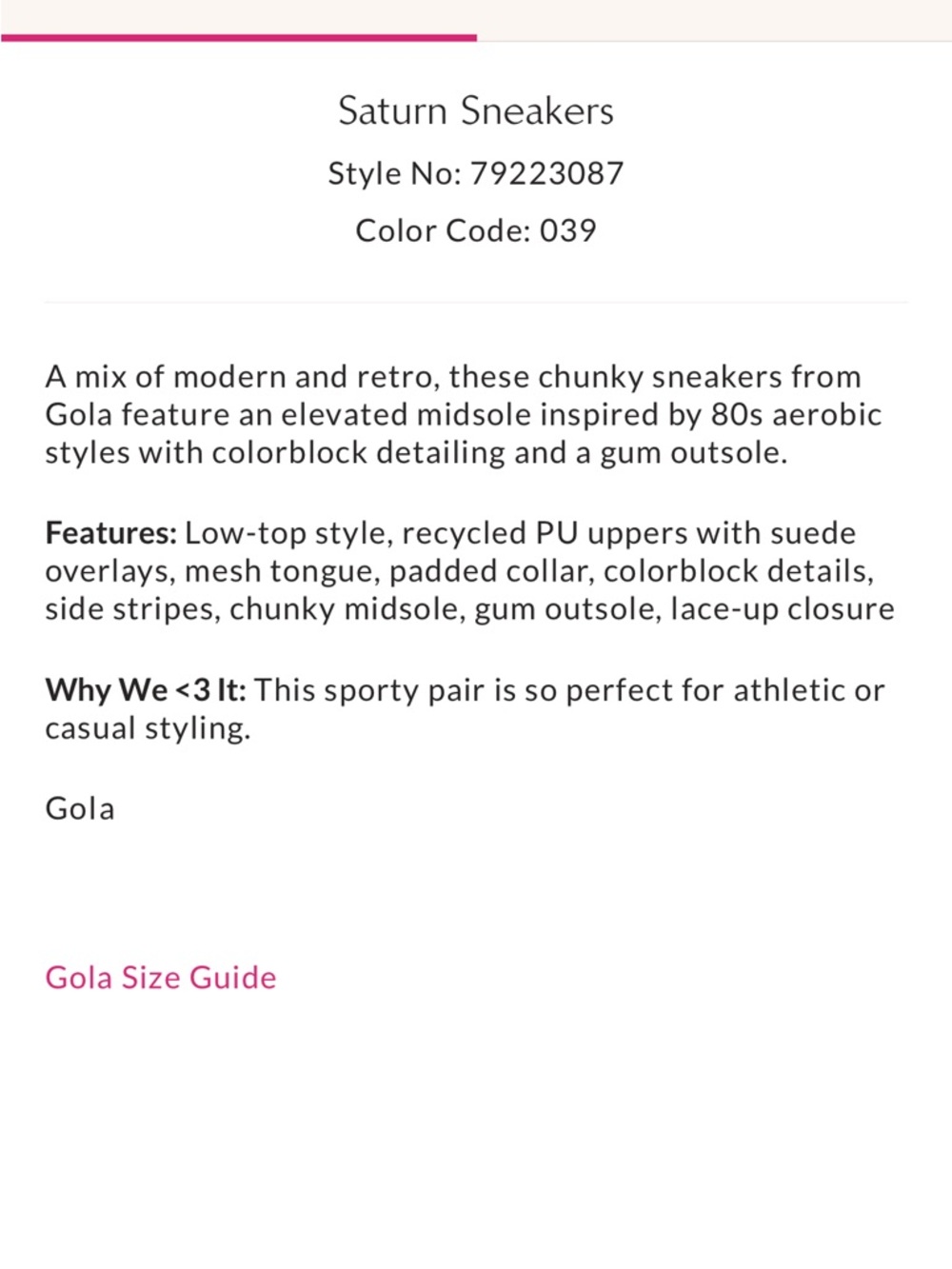 Gola Saturn sneakers - Picture 2 of 6